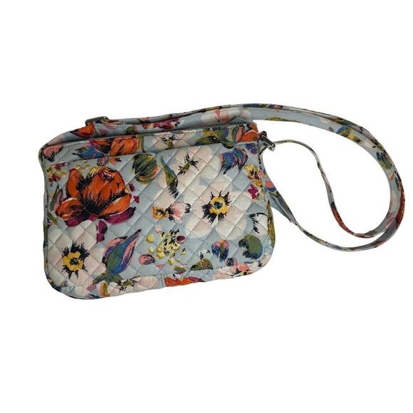 Vera Bradley Sea Air Floral RFID Little Hipster Crossbody Bag - Picture 3 of 10